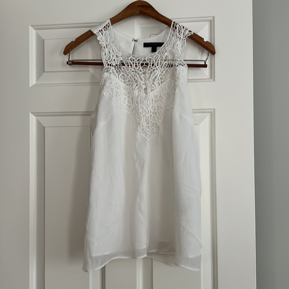 Banana Republic White Lace Blouse